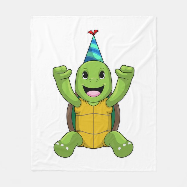 Couverture Polaire Turtle at Birthday (Devant)
