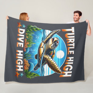 Couverture Polaire Turtle High Dive High Turtle Lover