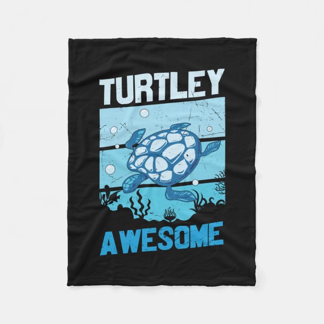 Couverture Polaire Turtle Lover | Turtley Awesome (Devant)