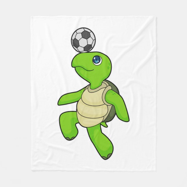 Couverture Polaire Turtle Soccer joueur (Devant)