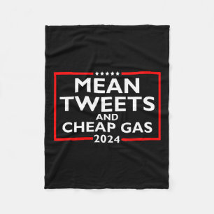 Couverture Polaire Tweets Et Gaz Bon Marché Drôle Élections Pro-Trump