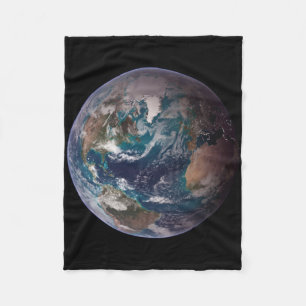 Couverture Polaire Twin Blue Marbles - Ouest - Planète Terre