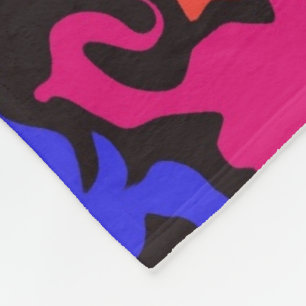 Couverture Polaire Twirl coloré Abstrait /