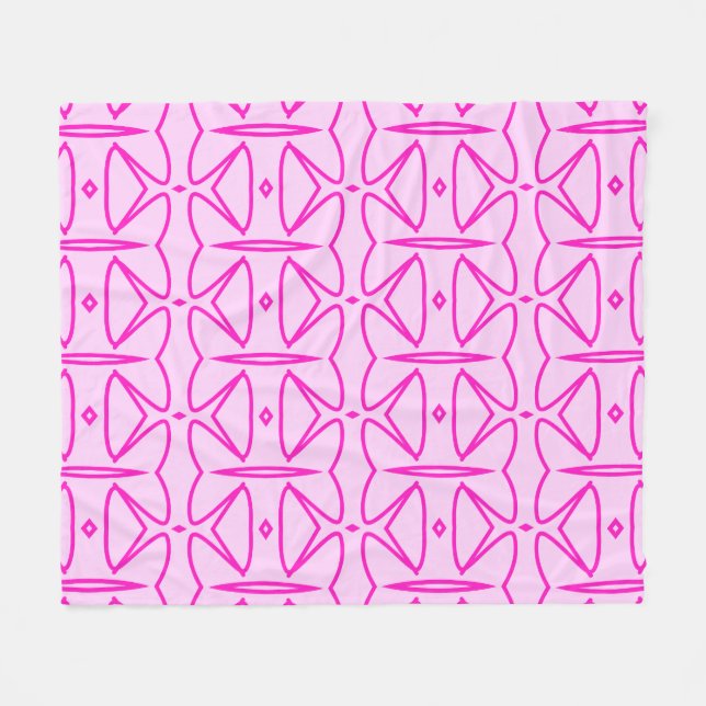 Couverture Polaire Two Toned Pink Pattern Fleece Blanket (Devant (Horizontal))