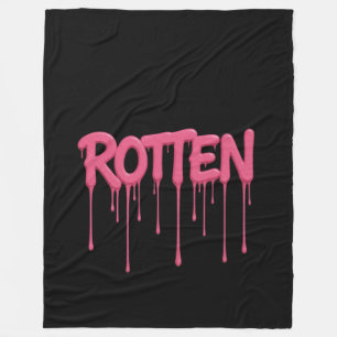 Couverture Polaire Typographie de police ROTTEN Drip