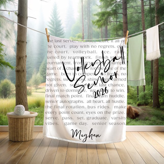 Couverture Polaire Typographie Motivative Supérieure De Volleyball Pe (Créateur téléchargé)