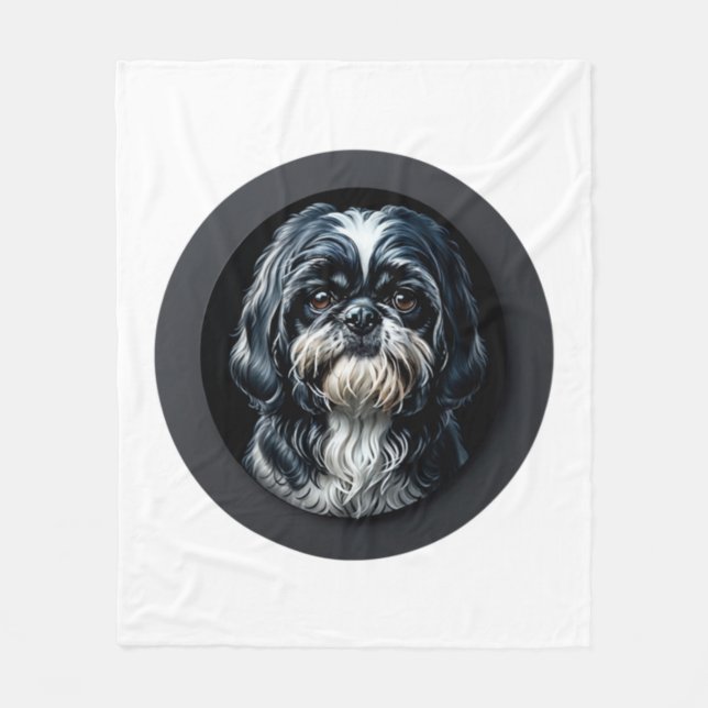Couverture Polaire tzu shih noir (Devant)