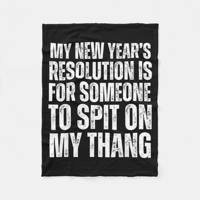 Couverture Polaire Ual Innuendo Funny Offensive Adult Humor New Years (Devant)