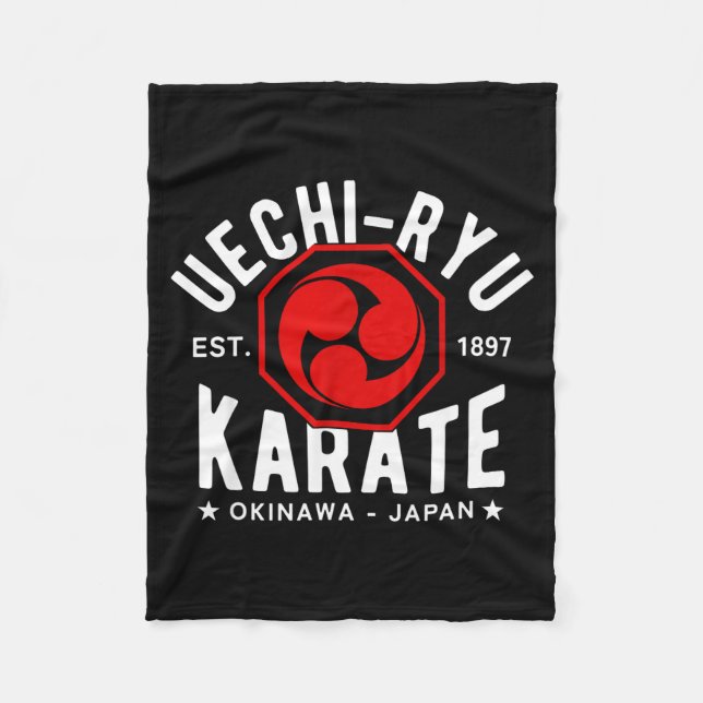 Couverture Polaire Uechi Ryu Karate Do Martial Arts Japan Tokyo  (Devant)