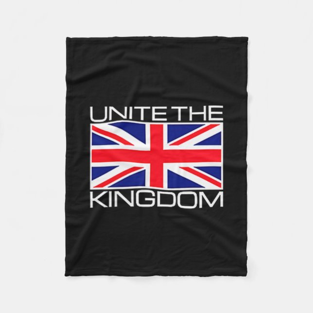 Couverture Polaire Uk British Union Jack Flag Unite The Kingdom  (Devant)
