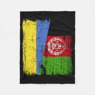 Couverture Polaire Ukraine Afghanistan Drapeau à mi-mât Ukrainien Afg