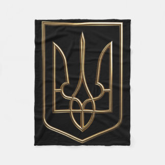 Couverture Polaire Ukraine Crête Gerfaucon Trident Avec Armoiries
