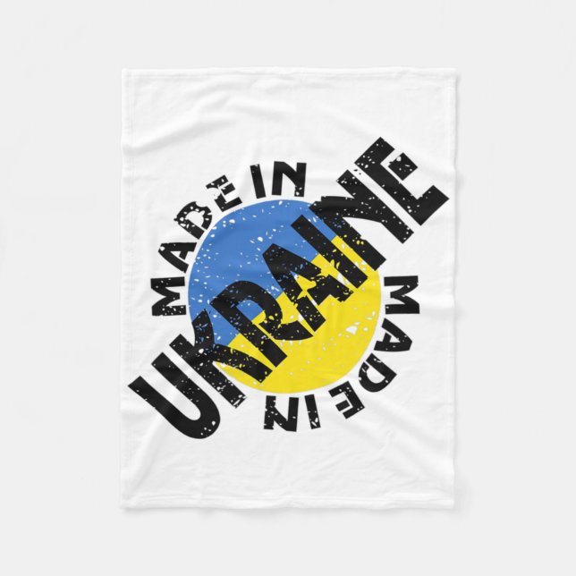 Couverture Polaire Ukraine fabriquée - Ukraine forte  (Devant)