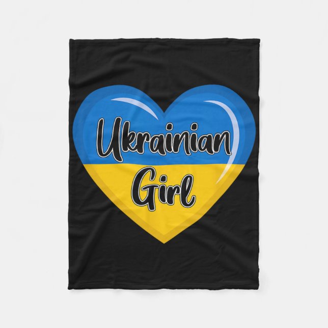 Couverture Polaire Ukraine Flag Shirt For Women Ukrainian Girl  (Devant)