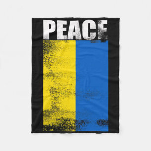 Couverture Polaire Ukraine Pour Hommes Drapeau Paix Debout Avec Unkra