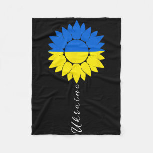 Couverture Polaire Ukraine Tournesol Drapeau Ukrainien Je Suis Avec L