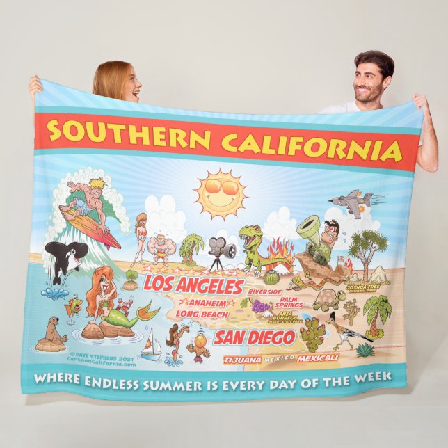 Couverture Polaire Ultimate Sunny California Sherpa Blanket (En situation)