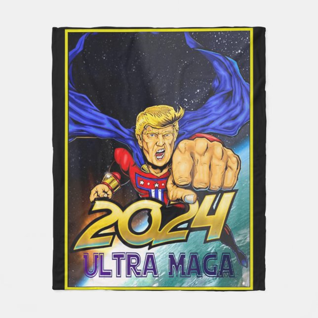 Couverture Polaire Ultra MAGA Fun Pro Trump Maga Super Ultra Maga  (Devant)