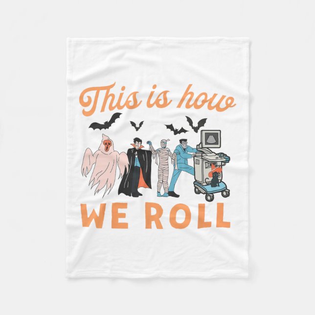 Couverture Polaire Ultrasound Tech Ghosts Vascular Tech Sonographe H (Devant)