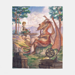 Couverture Polaire "Un après-midi doré" Plaid en molleton moyen