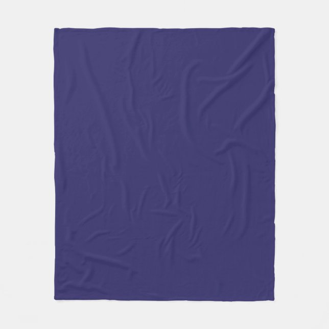 Couverture Polaire un arrière - plan bleu avec une horloge (Devant)