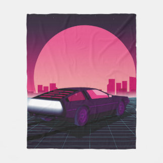 Couverture Polaire Un avenir rétro. arrière - plan sci-fi style année