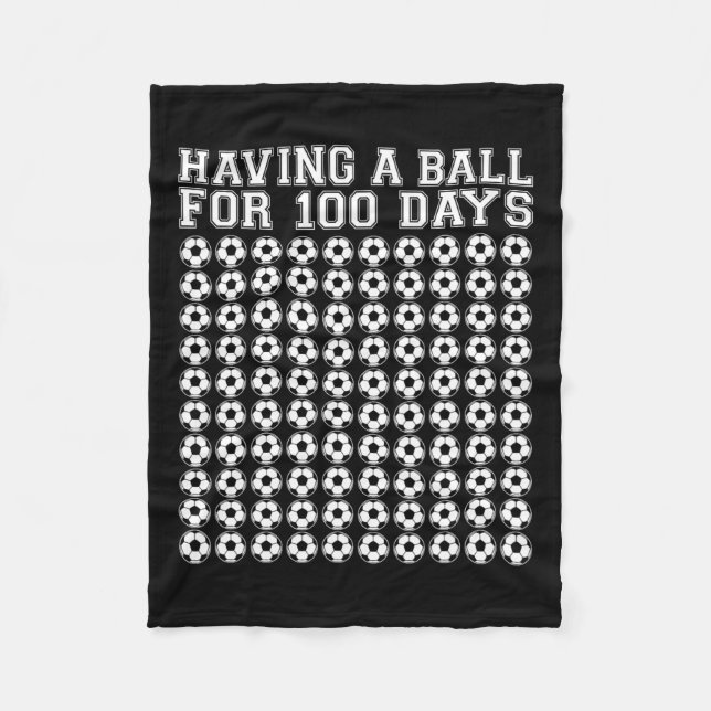 Couverture Polaire Un Bal Pour 100 Jours Sport De Football 100 Jours  (Devant)
