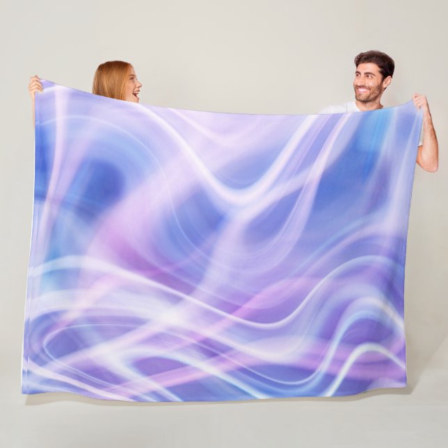 Couverture Polaire Un brouillard pastel mystique  (En situation)