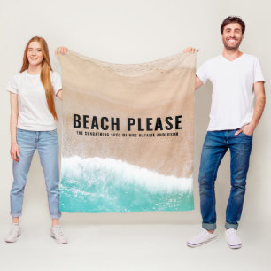 Couverture Polaire Un cadeau d'été pour la plage d'océan