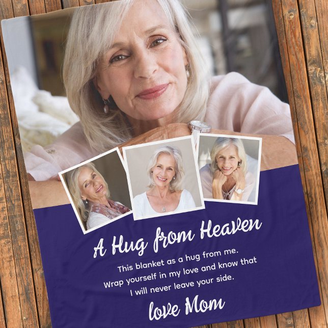 Couverture Polaire Un câlin du ciel Photo Memorial Keepsaké (Créateur téléchargé)