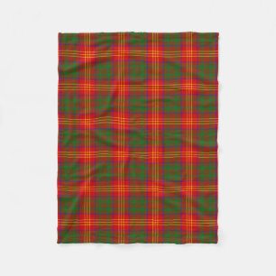 Couverture Polaire Un clan écossais brûle le Tartan Plaid