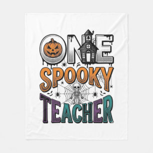 Couverture Polaire Un design vectoriel Halloween d'un professeur effr