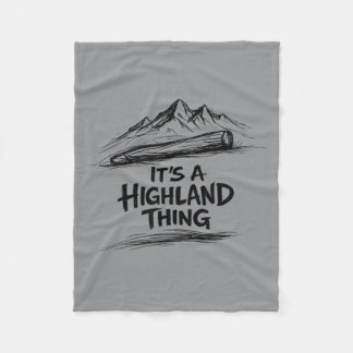 Couverture Polaire Un guerrier Highland Thing au lancer de caber Jeux