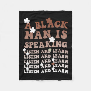 Couverture Polaire Un homme noir parle Écoutez et apprenez Noir Son