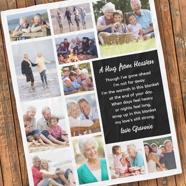 Couverture Polaire Un Hug Du Mémorial Photo Du Ciel (Créateur téléchargé)