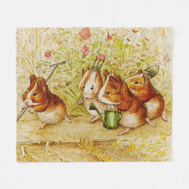 Couverture Polaire Un jardin de cochons de Guinée par Beatrix Potter (Devant (Horizontal))