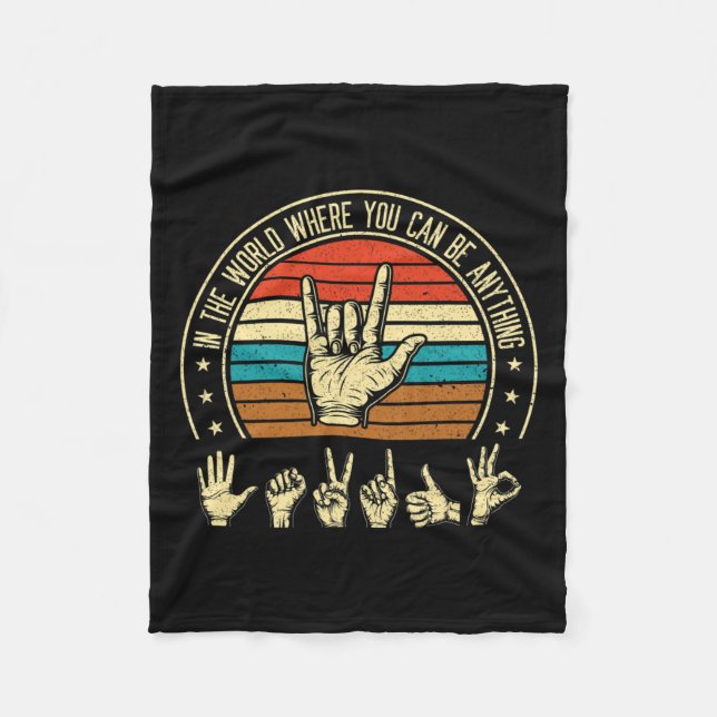 Couverture Polaire Un monde où l'on peut être Sourd Sensibilisation S (Devant)