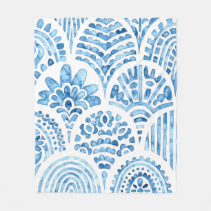 Couverture Polaire Un motif marocain sans couture. Carrelage vintage.