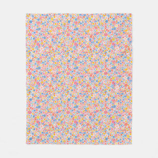 Couverture Polaire Un motif vibrant et coloré de petits