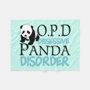Couverture Polaire Un Panda Obsessif Mal Trouble