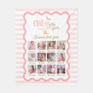 Couverture Polaire Un panneau de photos d'anniversaire pour la 1ère a