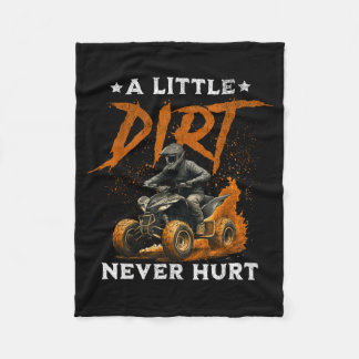 Couverture Polaire Un peu de terre fait rire quad 4 roues atv ridin