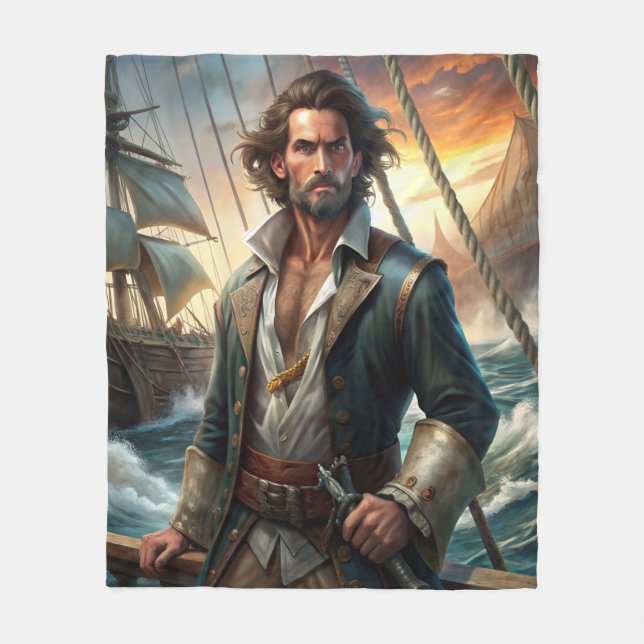 Couverture Polaire Un pirate d'un navire (Devant)