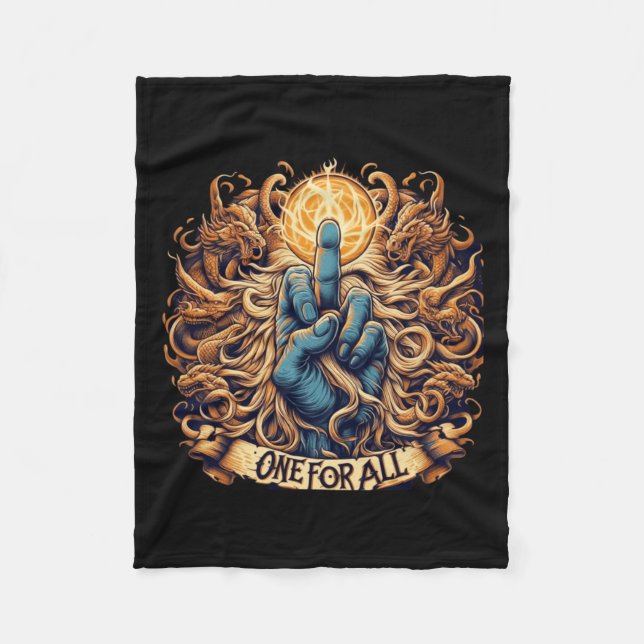 Couverture Polaire Un Pour Tous Une Tapisserie D'Unité (Devant)