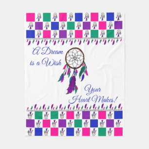 Couverture Polaire Un rêve est un souhait que votre coeur fait !