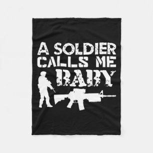 Couverture Polaire Un soldat appelle bébé petite amie de l'armée cade