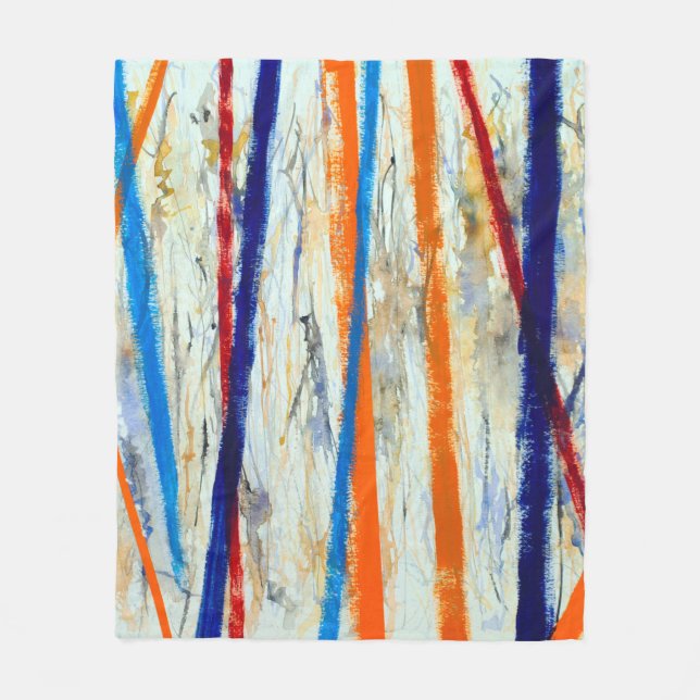 Couverture Polaire un tableau abstrait (Devant)