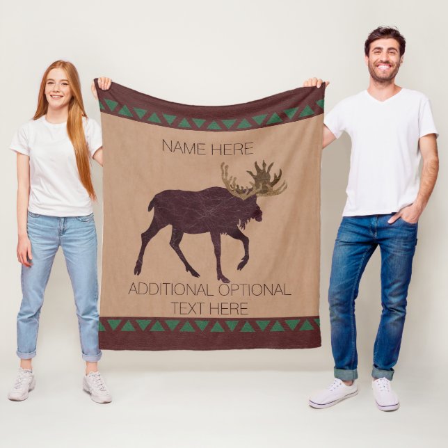 Couverture Polaire Un thème simili cuir de cabine de Faux rustique (En situation)