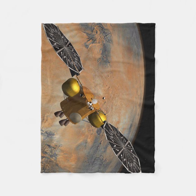 Couverture Polaire Un vaisseau Spacecraft Orbitant Mars. (Devant)