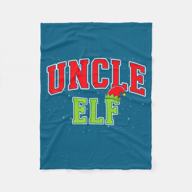 Couverture Polaire Uncle Elf Christmas Family Matching Group Xmas Unc (Devant)